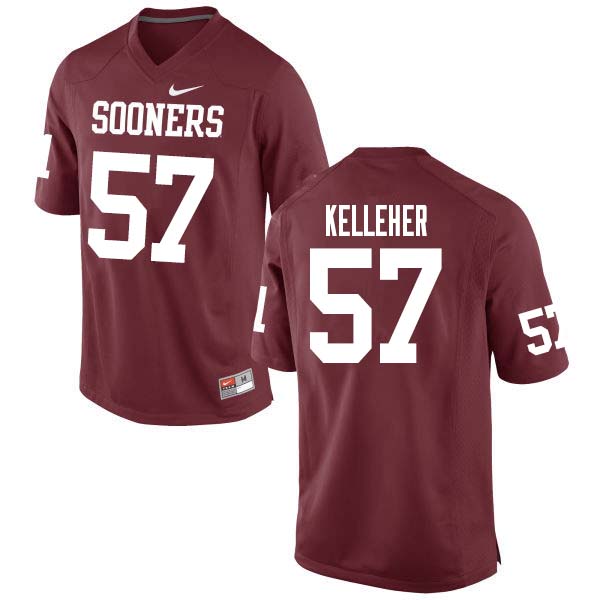 Men #51 Kasey Kelleher Oklahoma Sooners College Football Jerseys Sale-Crimson